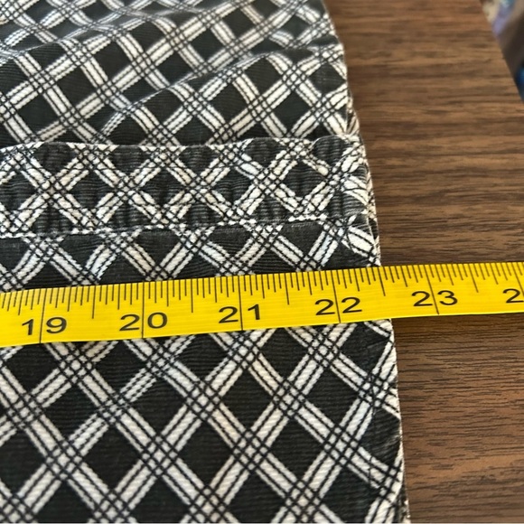 Vintage bluenotes Black and White Geometric Button-Up Shirt M - Picture 10 of 11